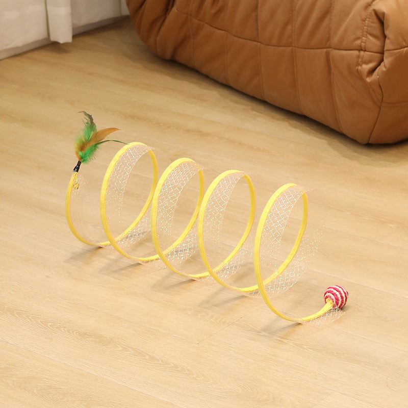 Self-play Cat Hunting Spiral Tunnel Toy