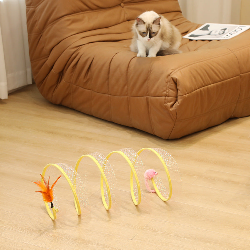 Self-play Cat Hunting Spiral Tunnel Toy