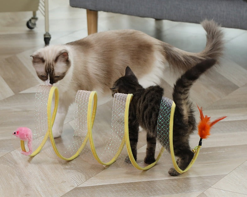 Self-play Cat Hunting Spiral Tunnel Toy