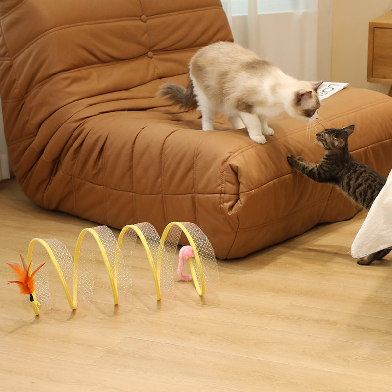 Self-play Cat Hunting Spiral Tunnel Toy